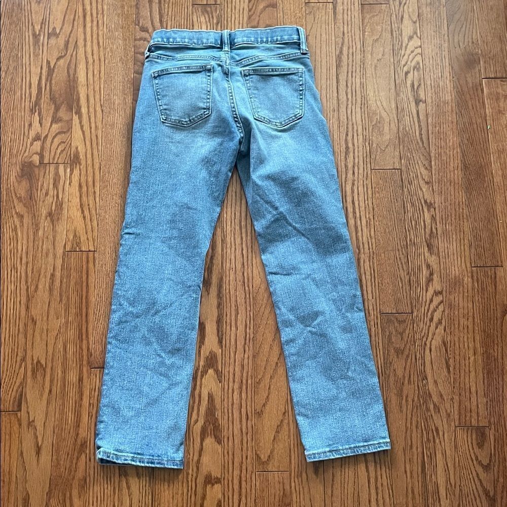 Old Navy 360 Stretch Distressed Jeans Light Wash Boy’s Sz 10 Slim - Picture 2 of 11
